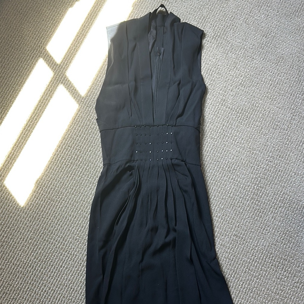 Vintage Elegant Black Sleeveless Dress